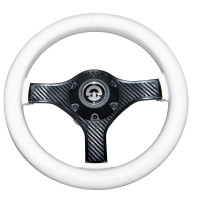 VR00 Steering Wheel -  Diameter 280mm - White Color - 62.00784.01 - Riviera 